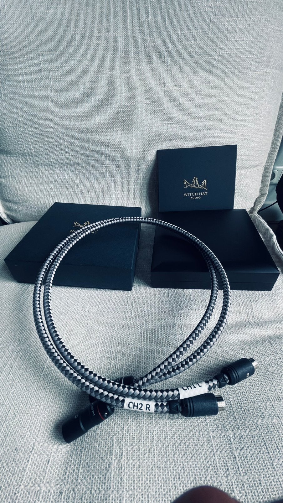 Witch Hat Morgana XLR Mono – speciaal voor Naim (ZGAN /doos), Ophalen, Zo goed als nieuw, Minder dan 2 meter, Interlink-kabel