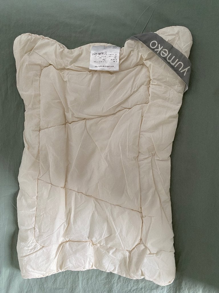 Yumeko kinderkussen Tencel 50x60 (2x beschikbaar), Ademend, Jongetje of Meisje, Wit, Peuterbed