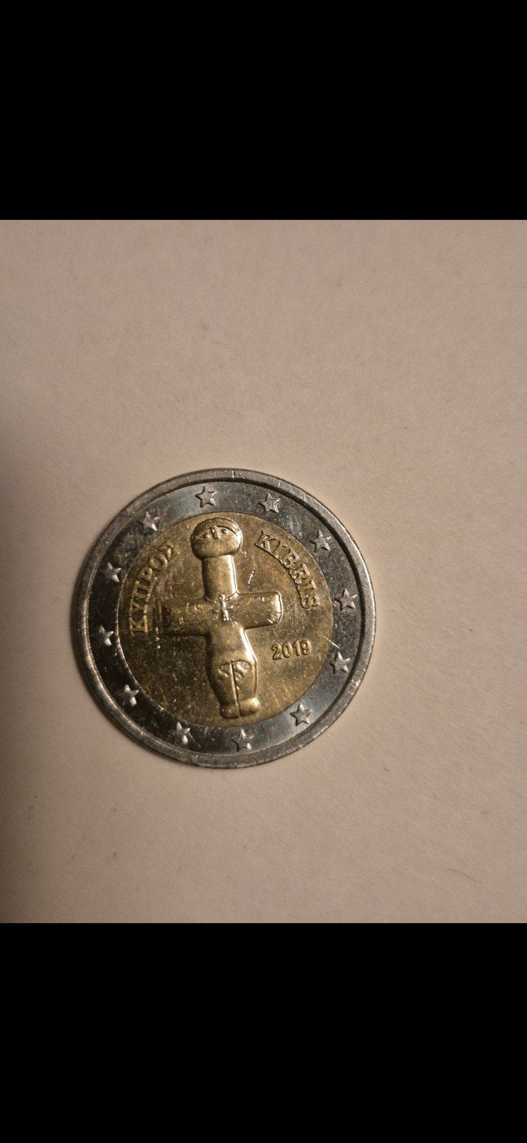 Cyprus 2 Euro munt 2019 - Cypriotische kruisvormige afgod, Postzegels en Munten, Munten | Europa | Euromunten, Ophalen of Verzenden