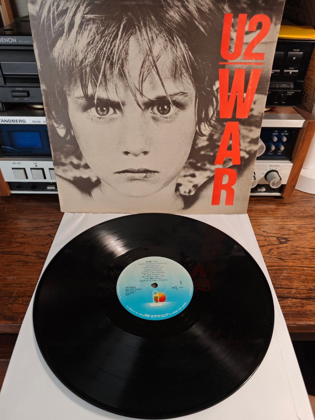 U2 - War (Vinyl LP, 1983), Cd's en Dvd's, Vinyl | Rock, Gebruikt, Poprock, Inclusief binnenhoes, Originele persing, 12 inch, Ophalen of Verzenden
