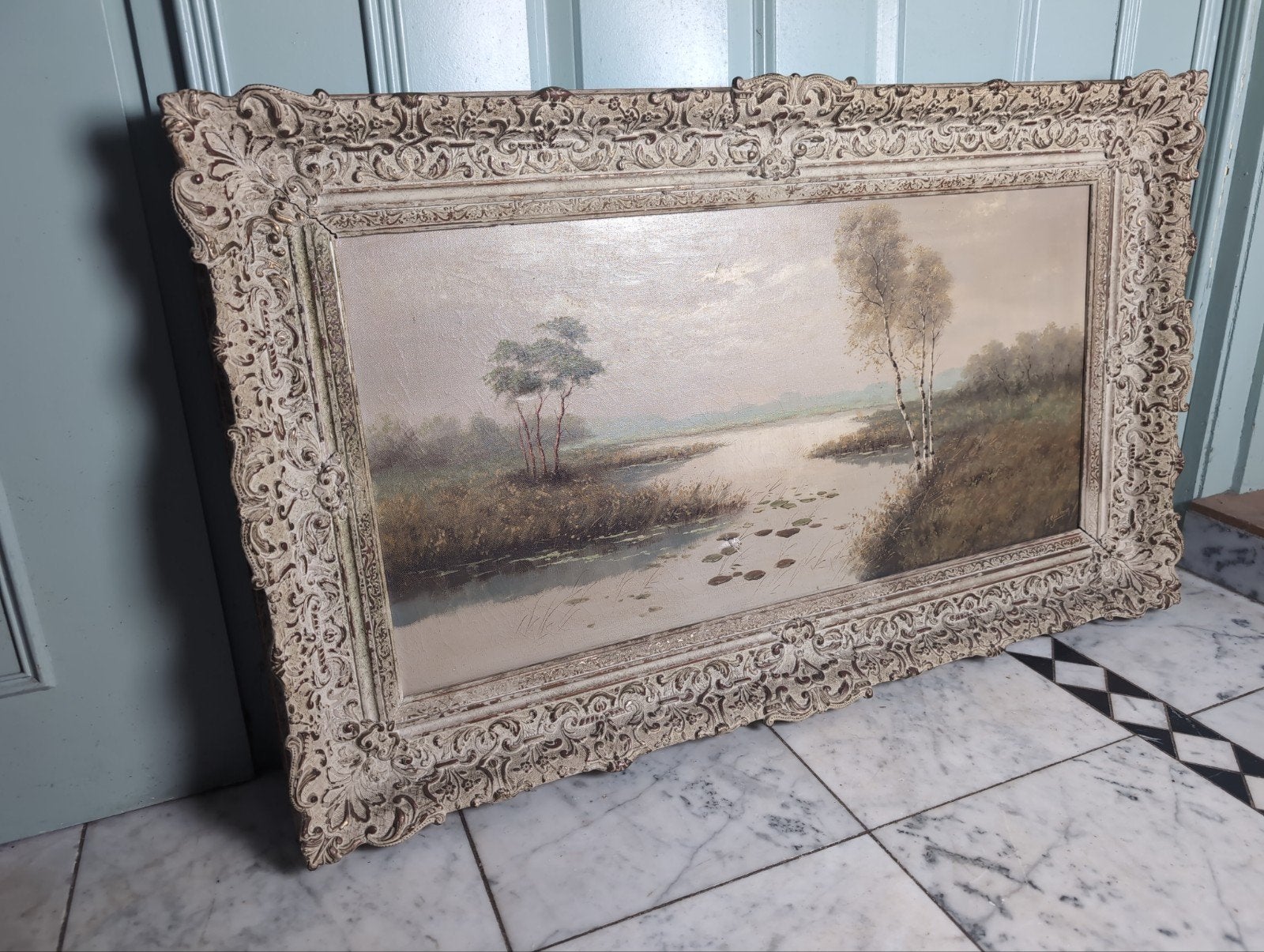 Olieverf op doek - A. Broekman, Ophalen