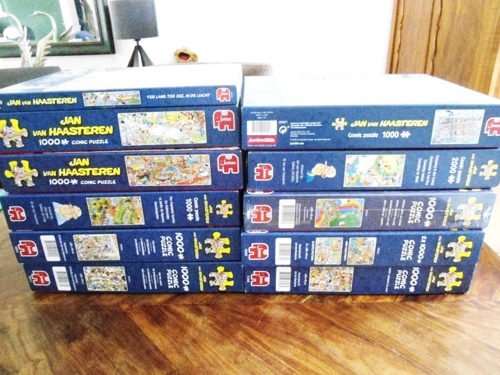 nog 5 v. Haasteren puzzels 1000 stukjes, geheel compleet., Hobby en Vrije tijd, Ophalen, 500 t/m 1500 stukjes, Zo goed als nieuw