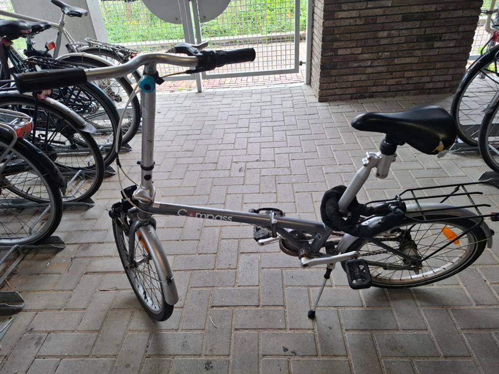 Compass vouwfiets met slot, versnellingen en extra wiel, Fietsen en Brommers, Fietsen | Vouwfietsen, Overige merken, 20 inch of meer