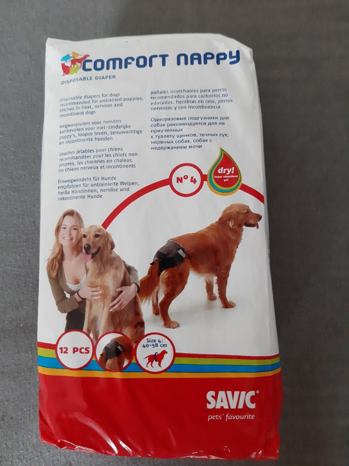 Savic comfort Nappy luier no 4, Ophalen of Verzenden, Hond