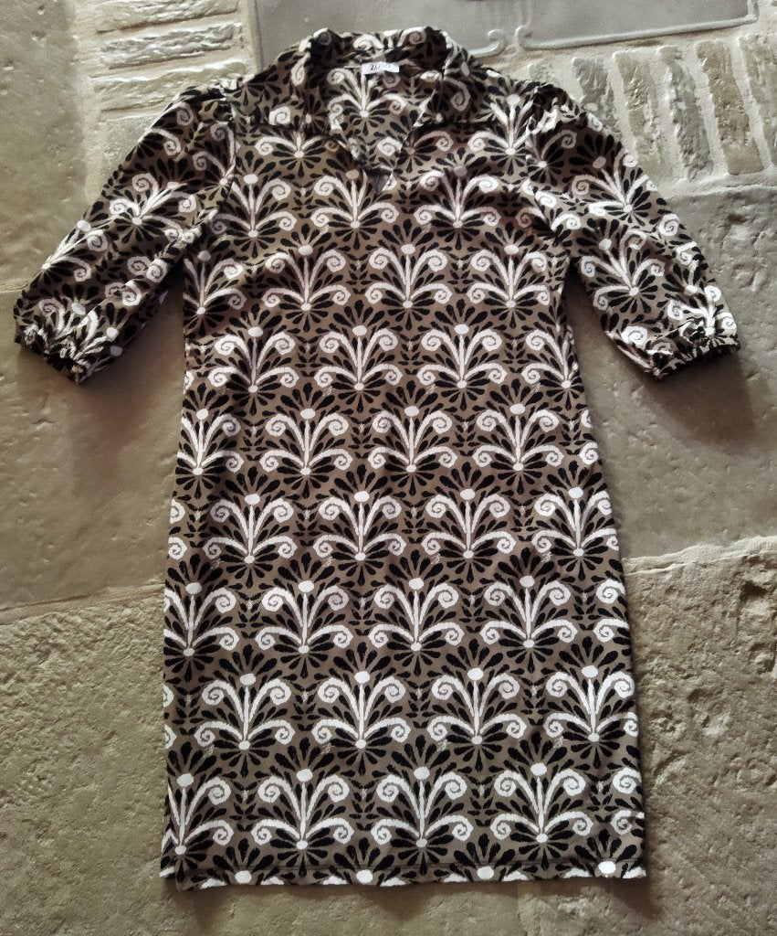 Zoso Jurk Travelstof Maat L, Beige, Maat 42/44 (L), Ophalen of Verzenden, Zo goed als nieuw