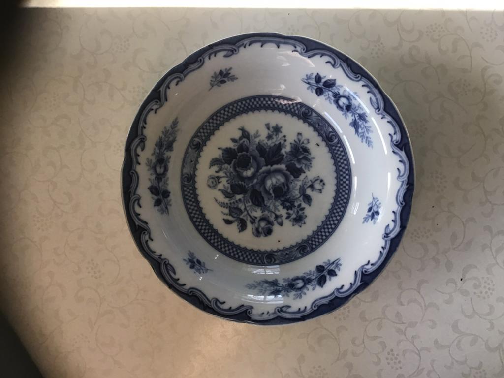 Blauw schaaltje Blue Rose China, Antiek en Kunst, Ophalen of Verzenden