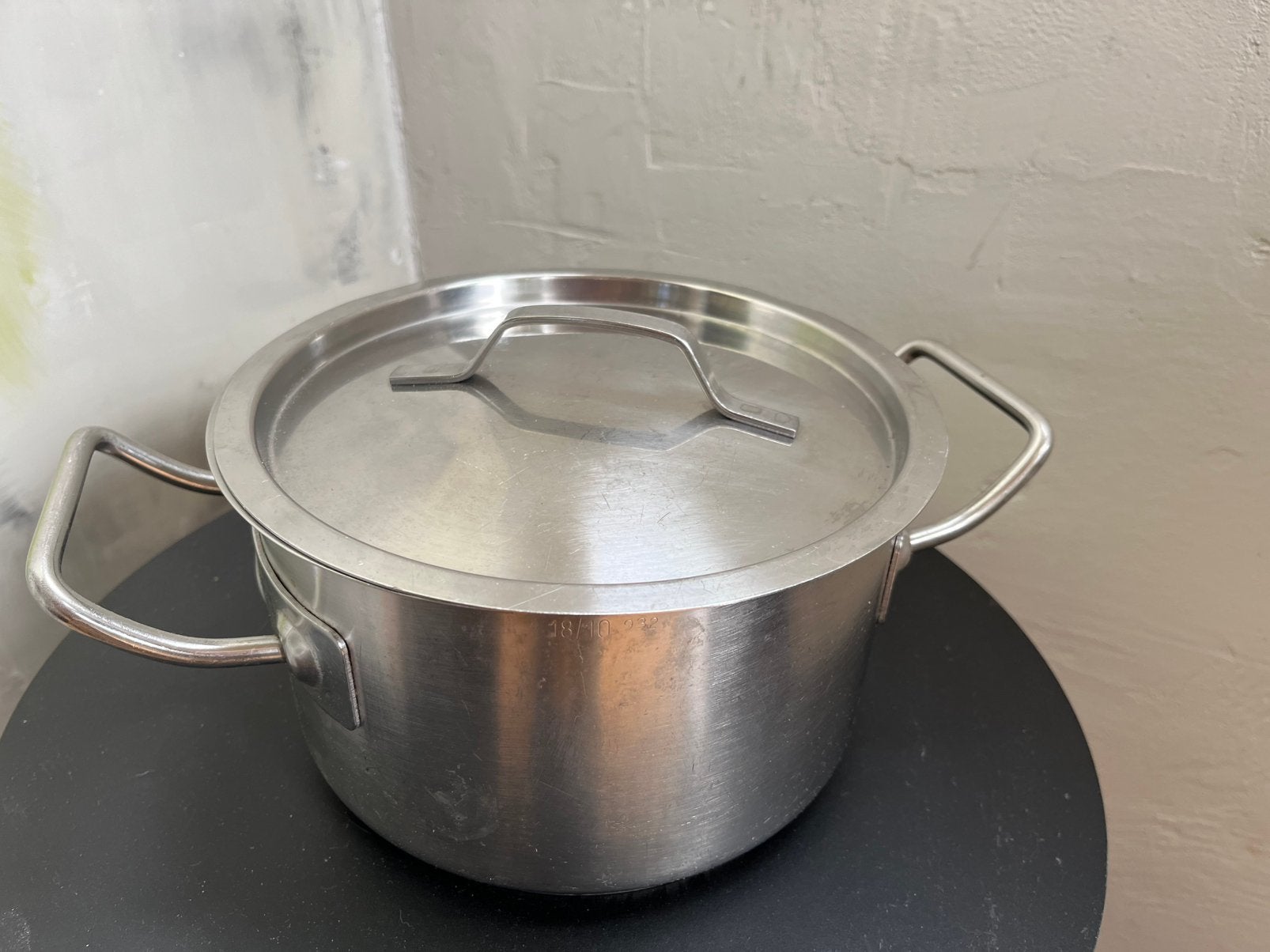 Grote RVS pan met deksel, 3 liter, Ophalen of Verzenden, Zo goed als nieuw, Rvs