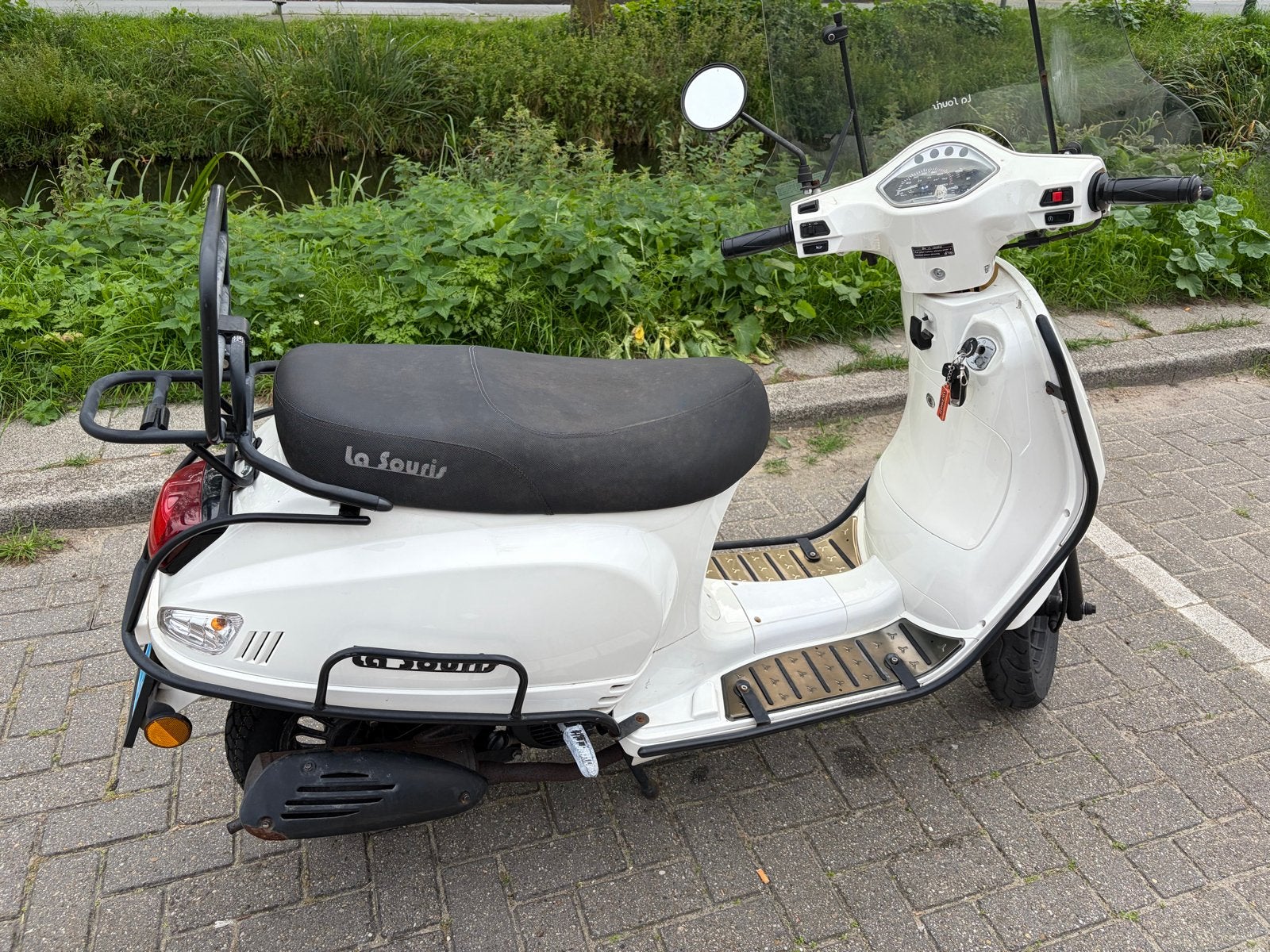 La Souris Sourini Scooter - Wit, Fietsen en Brommers, Gebruikt, Benzine, Ophalen, Overige merken