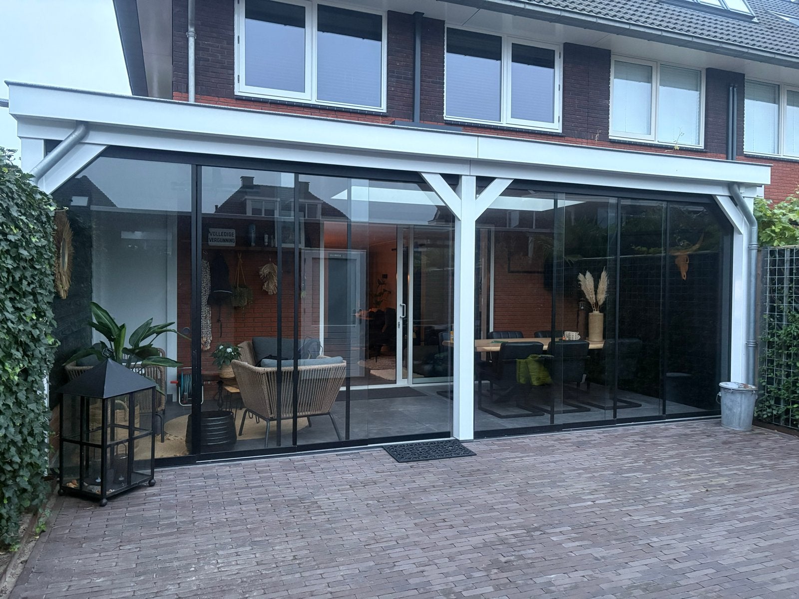 Moderne Veranda Glazen Schuifwanden, Ophalen, Gebruikt, Veranda
