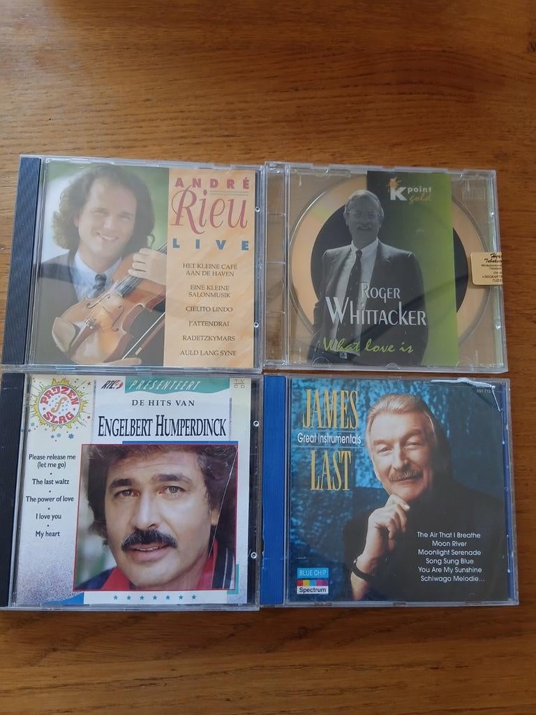 8 CD's: André Rieu, Roger Whittaker, Pavarotti, Engelbert, Ophalen of Verzenden, 1990 - 1999, Gebruikt