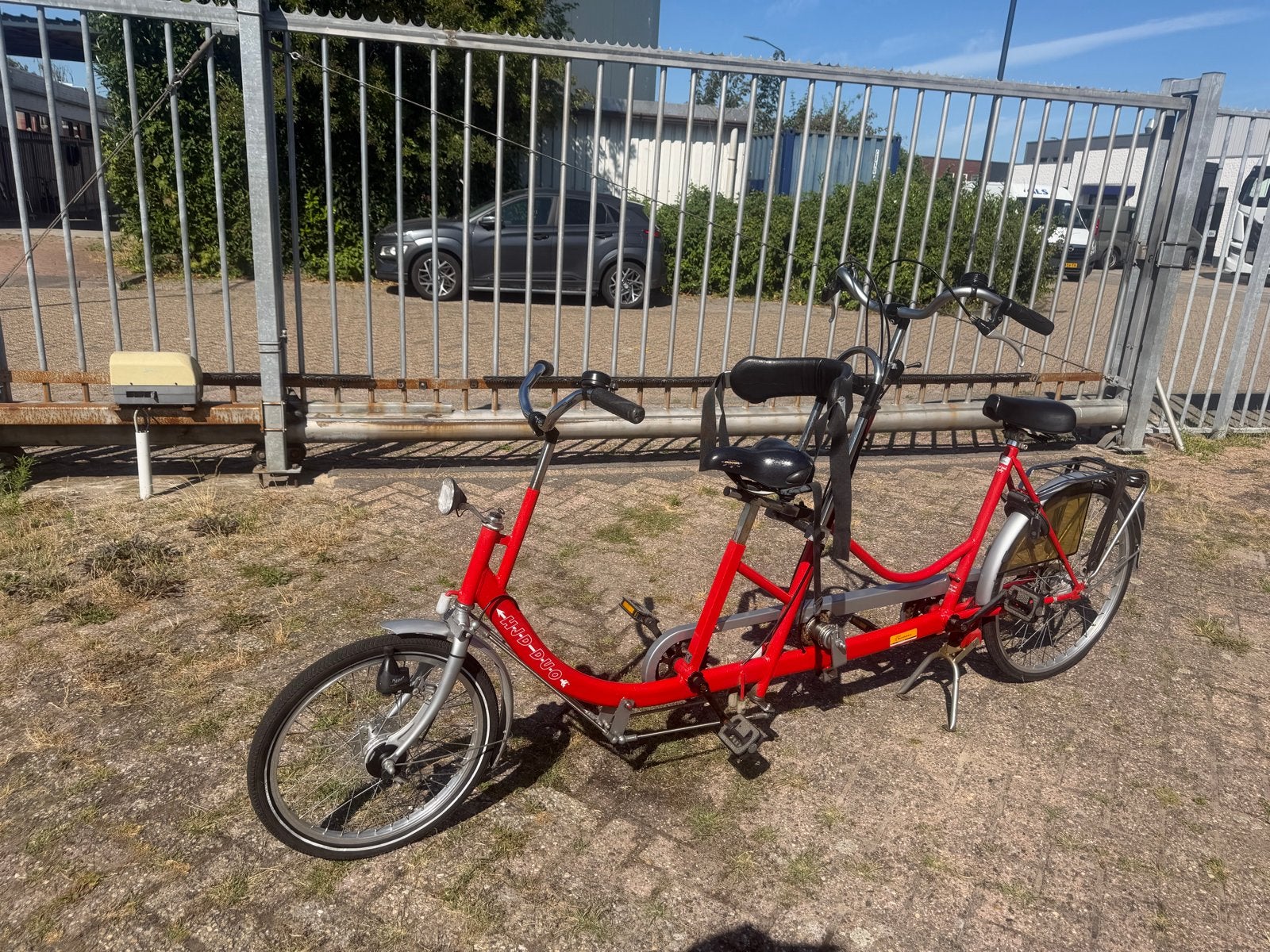 HJD DUO Tandem - Ouder & Kind Model - Rood Metallic, Minder dan 10 versnellingen, Gebruikt, Minder dan 49 cm, Ophalen of Verzenden
