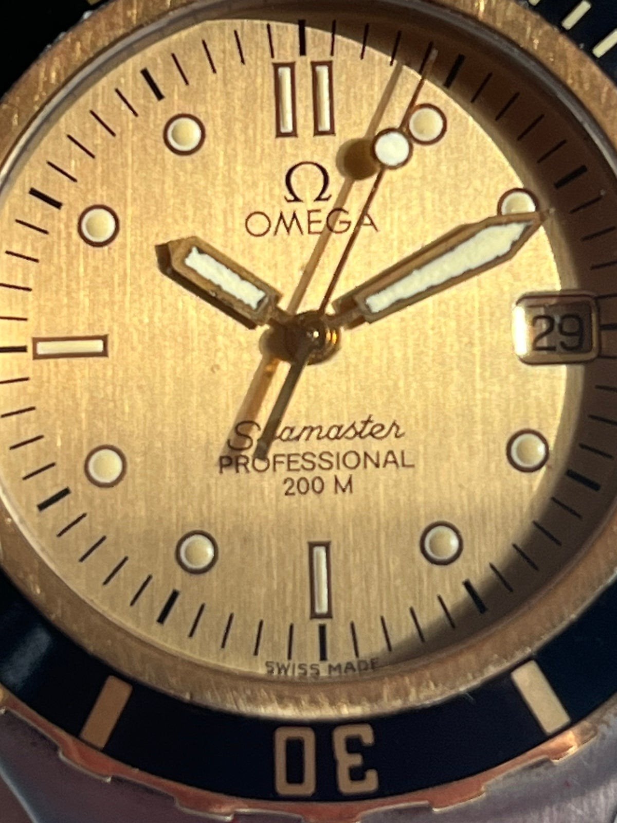 Omega professional klokje orgineel incl extra schakels etccc, Ophalen of Verzenden, Staal, Omega, 1960 of later