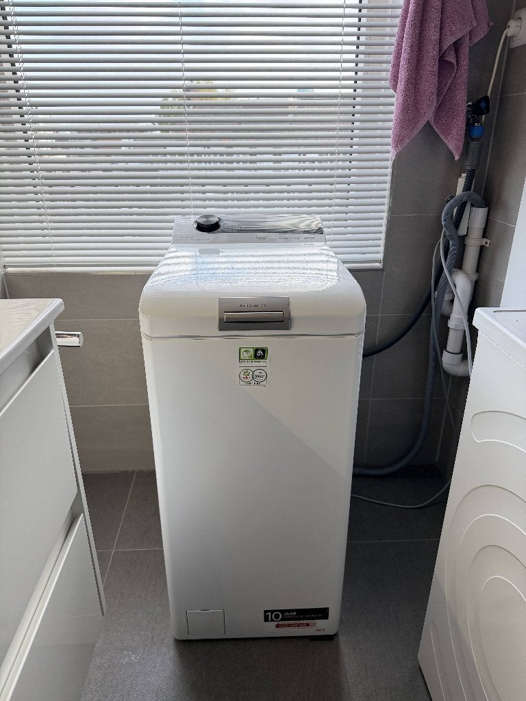 Wasmachine AEG LTR7573S met bovenlader - Zeer goede staat, Witgoed en Apparatuur, Gebruikt, Handwasprogramma, Bovenlader, Ophalen of Verzenden