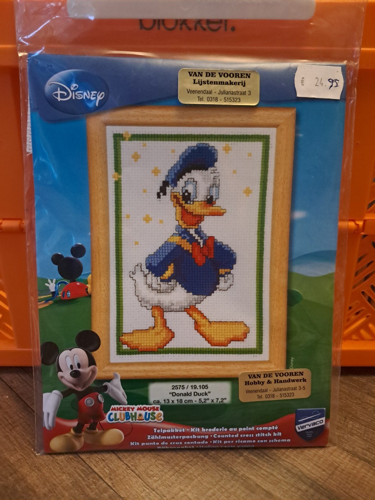 Disney Donald Duck Borduurpakket - Nieuw, Ophalen of Verzenden, Nieuw, Handborduren, Borduurpakket