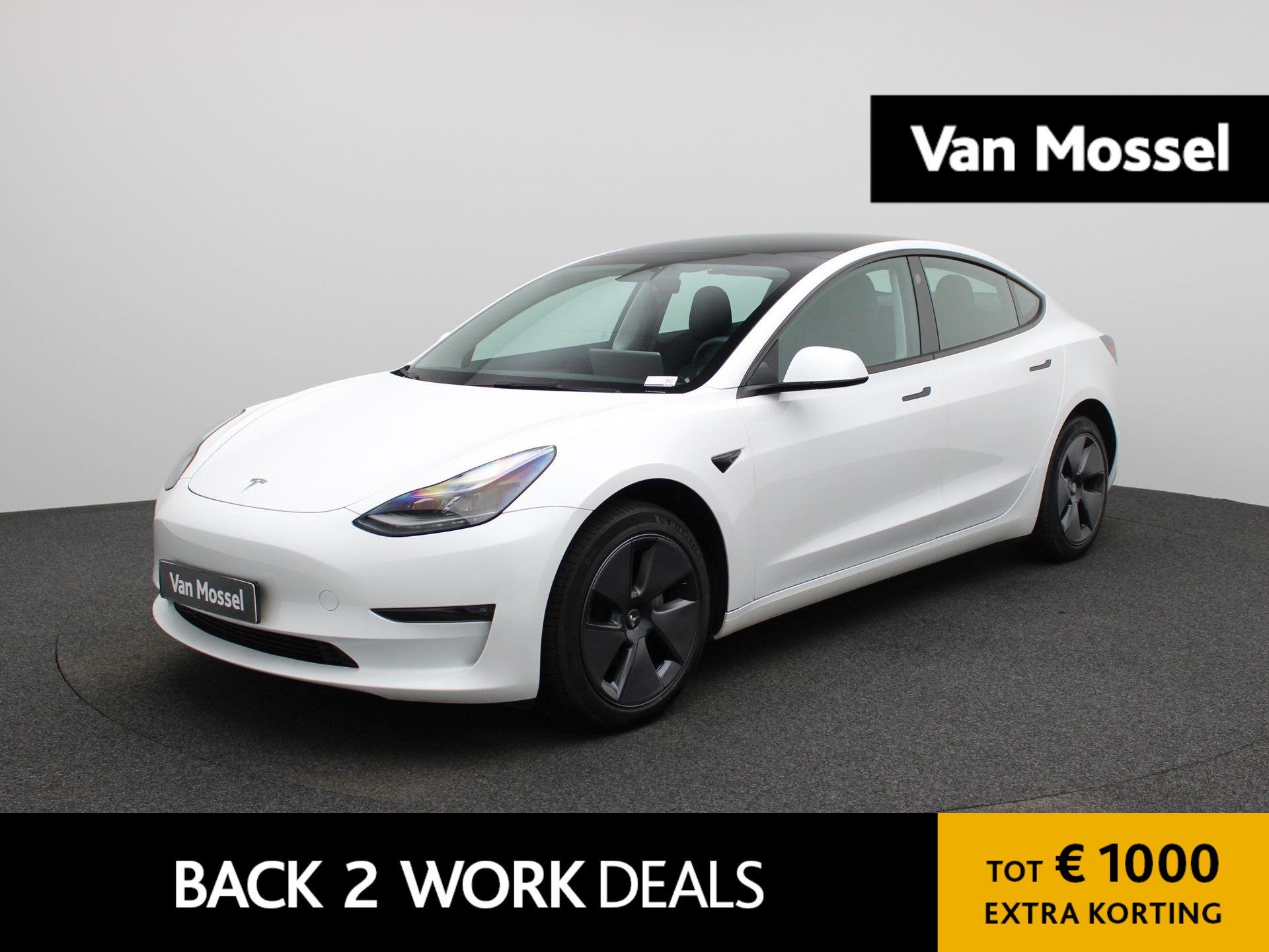 TESLA Model 3 RWD Long Range | PANORAMADAK | ACHTERUITRIJCAM, Auto's, Automaat, 12 maanden, Gebruikt, 634 km