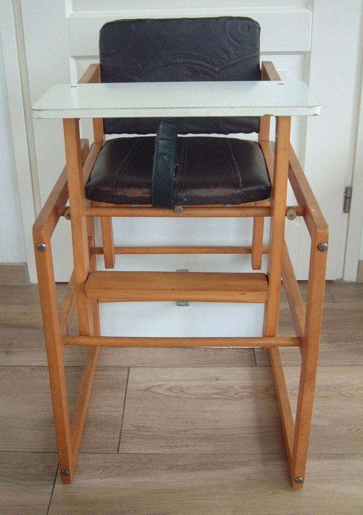 oude kinderstoel tafelstoel uit 1970, Ophalen, Gebruikt, Overige typen