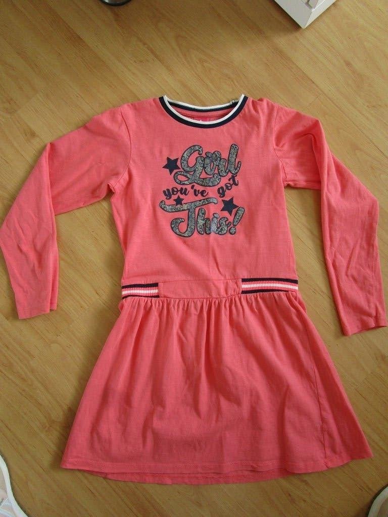 Superleuk jurkje met lange mouwen maat 140/146, Kinderen en Baby's, Kinderkleding | Maat 140, Zo goed als nieuw, Meisje, Jurk of Rok