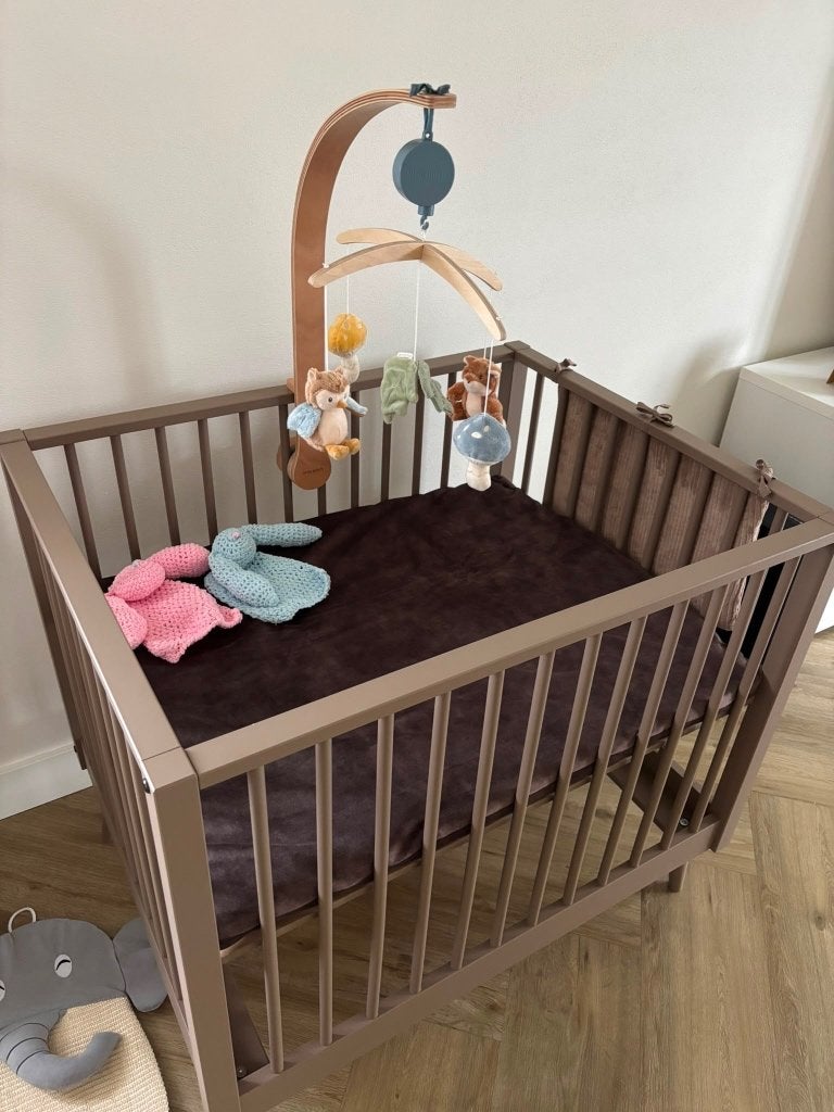 Europe baby Evy Box chestnut incl matras, hoes, Ophalen, Zo goed als nieuw, Rechthoekig, In hoogte verstelbaar