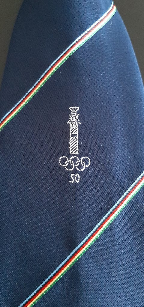 Amsterdam Olympisch Stadion stropdas 1928-1978 50 jaar, Ophalen of Verzenden, Nieuw, Blauw