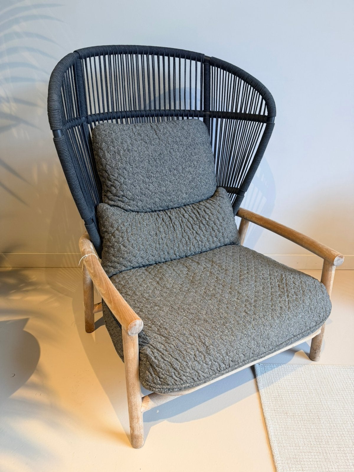 -60% ! Gloster Fern loungestoel teak - SHOWROOMMODEL, Ophalen of Verzenden, Zo goed als nieuw, Teakhout