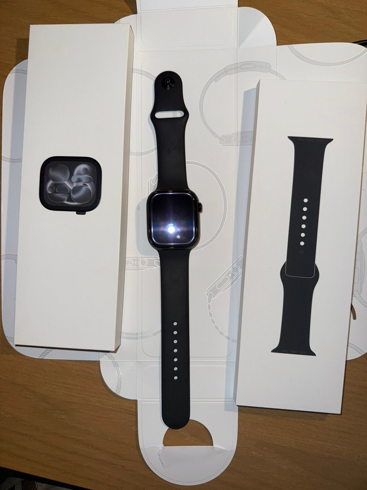 Apple Watch Series 11 Cellular 46mm – Black – M/L Band