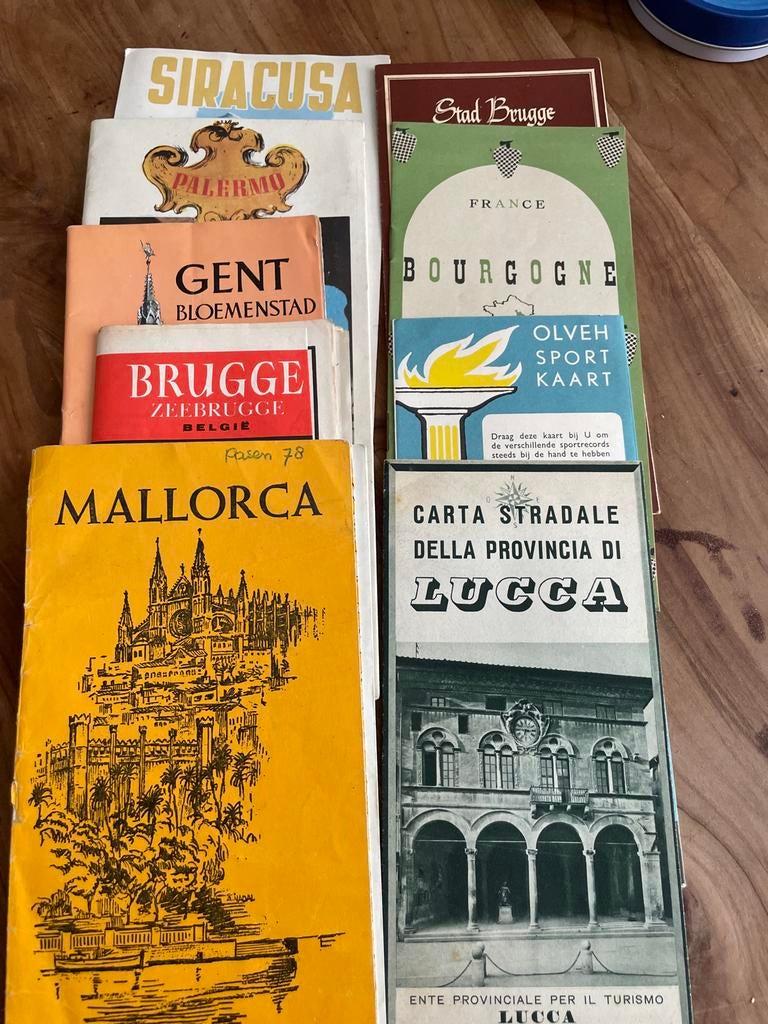Vintage Toeristische Folders Jaren '60/'70 - Diverse Bestemm, Boeken, Reisgidsen, Europa, Ophalen of Verzenden, Brochure, Gelezen