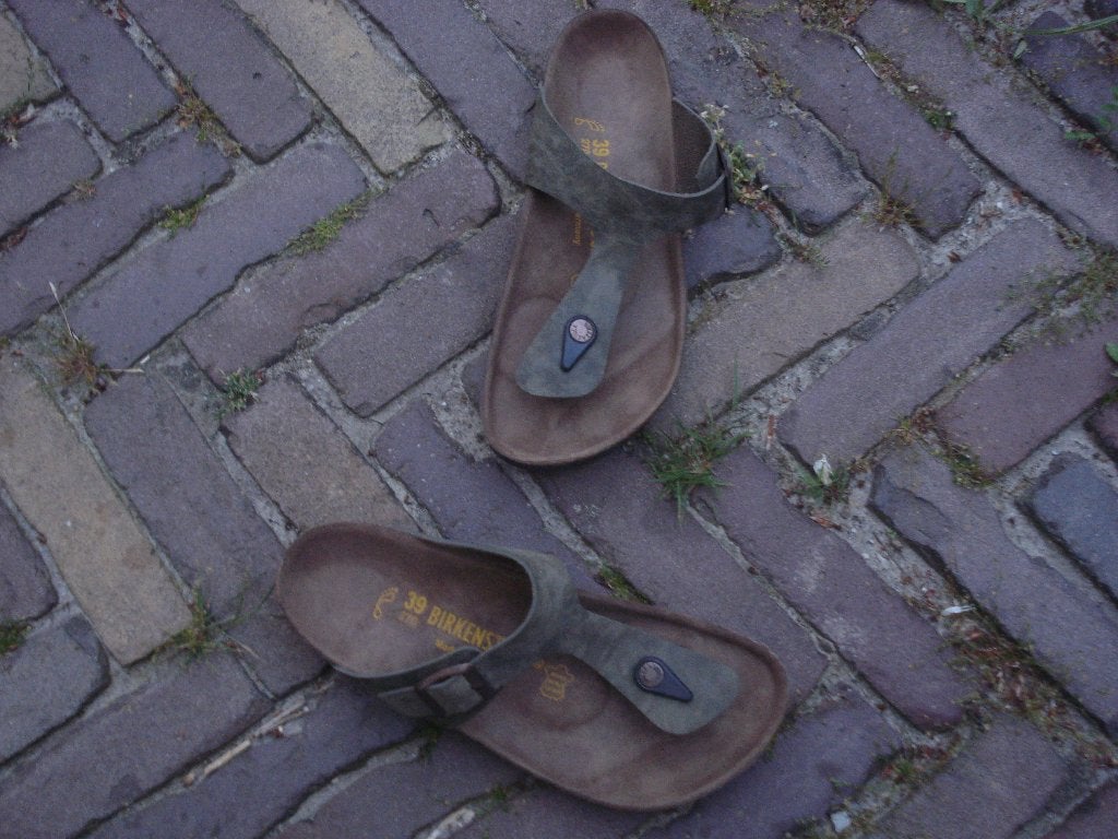 BIRKENSTOCK GROEN 39 GIZEH  NU GRATIS VERZENDING PER POST, Slippers, Verzenden, Nieuw, Groen