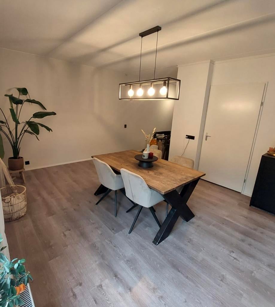 Houten eettafel, Huis en Inrichting, Tafels | Eettafels, Gebruikt, 200 cm of meer, Rechthoekig, 50 tot 100 cm
