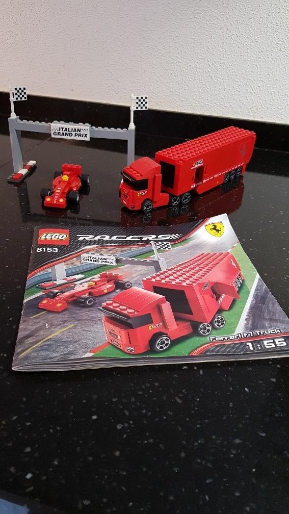 t.k. lego 8153 Ferrari Racers, Kinderen en Baby's, Speelgoed | Duplo en Lego, Ophalen of Verzenden, Gebruikt, Lego