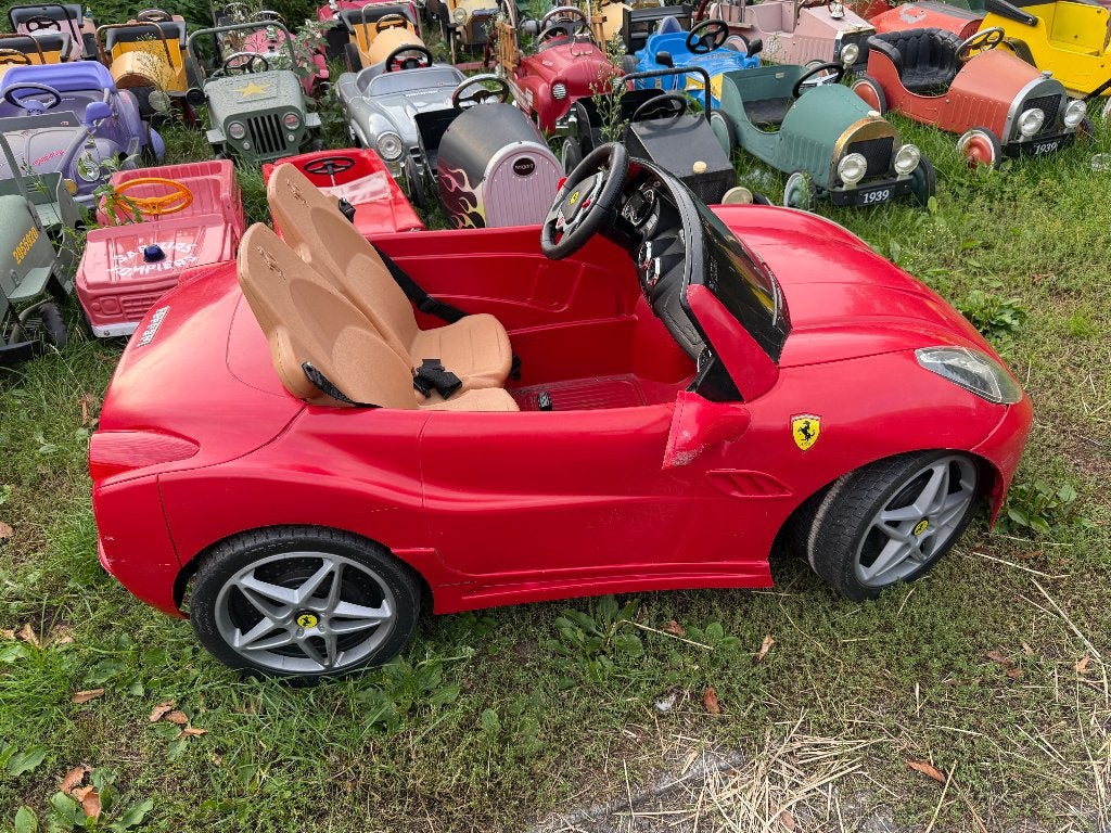 trapauto ferrari elektrische dubbelzitter, Ophalen of Verzenden, Zo goed als nieuw, Overige typen