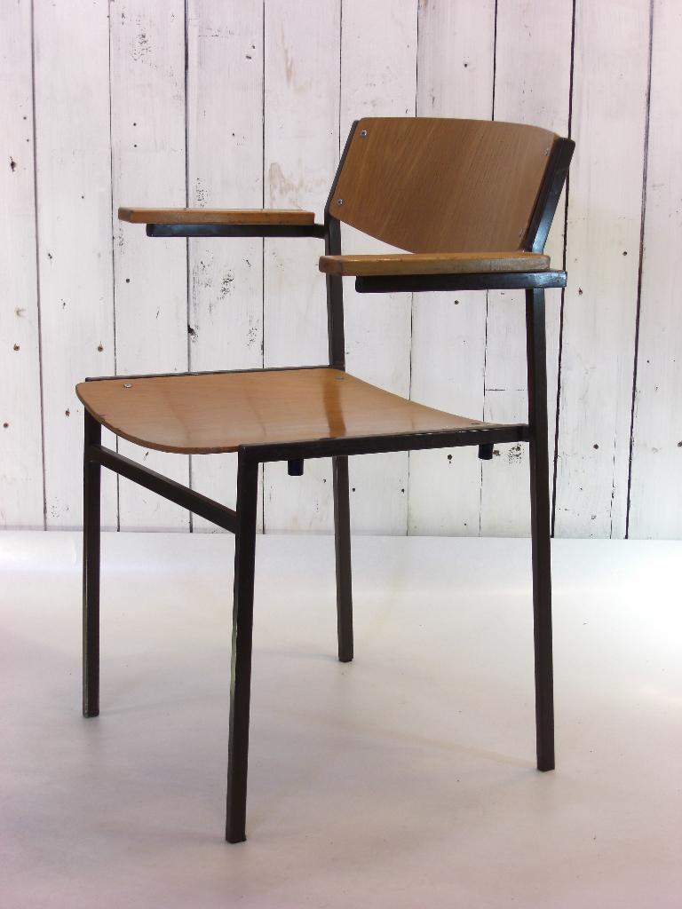 Vintage Gijs van der Sluis stoel, Ophalen, Gebruikt, Zwart, Gispen