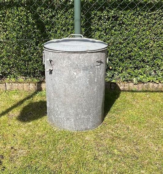 Grote ton van zink, Antiek en Kunst, Ophalen