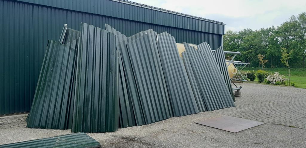,Damwand platen groen, Doe-het-zelf en Verbouw, Platen en Panelen, Ophalen of Verzenden, Gebruikt, Overige materialen