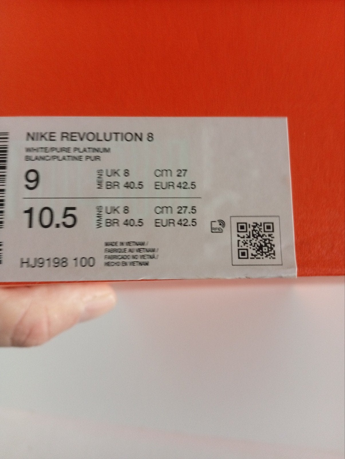 Nieuwe Nike hardloopschoenen maat 42.5, Ophalen, Nike, Nieuw, Wit
