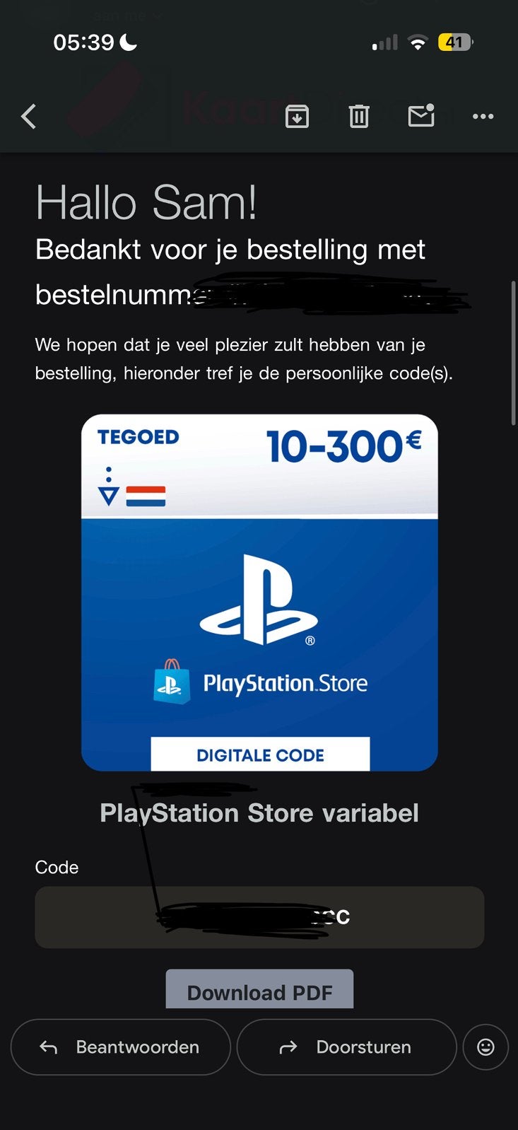 €45 Playstation kaart weg voor €30!, Ophalen of Verzenden, Nieuw, Overige genres