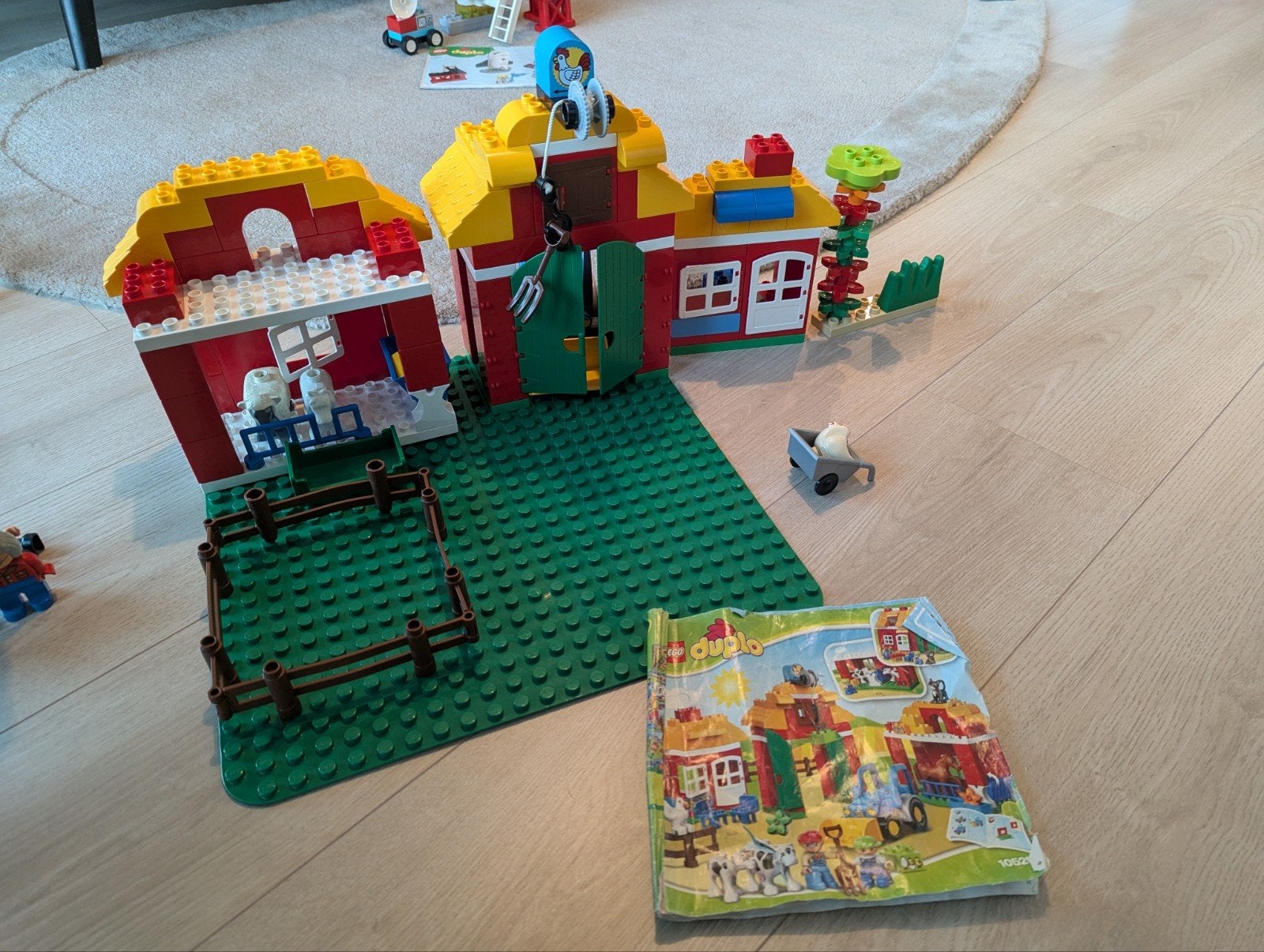 Grote Duplo set: Boerderij, treinen, raket, Bob de Bouwer &, Ophalen, Gebruikt