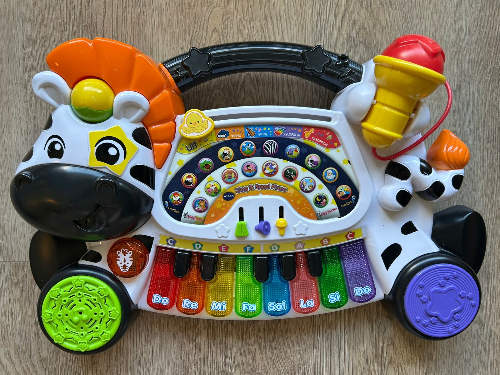 VTech Baby Zing & Speel Piano Zebra met licht en geluid, Ophalen, Zo goed als nieuw, Overige typen, Met licht