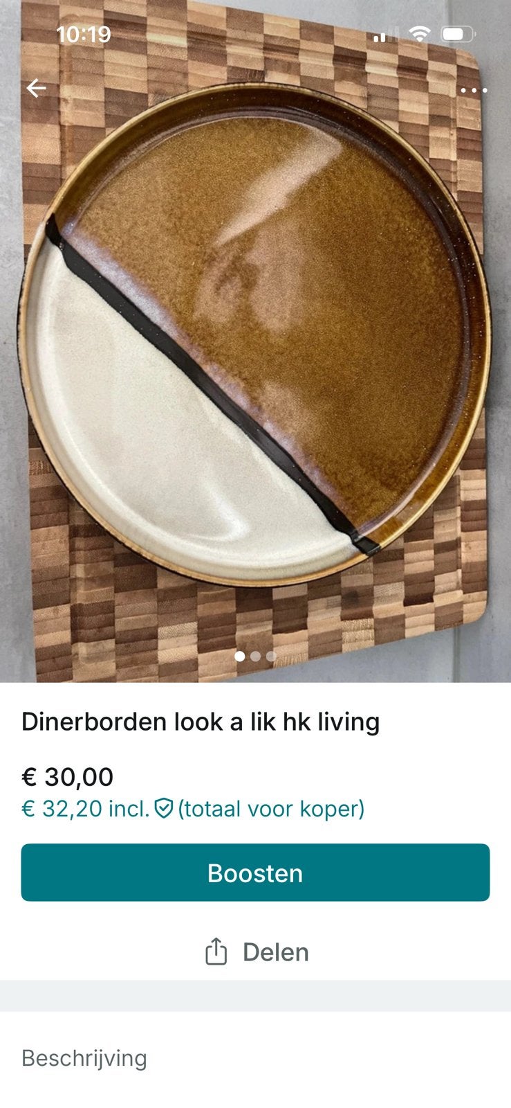 Dinerborden, Ophalen, Keramiek, Zo goed als nieuw, Bord(en)