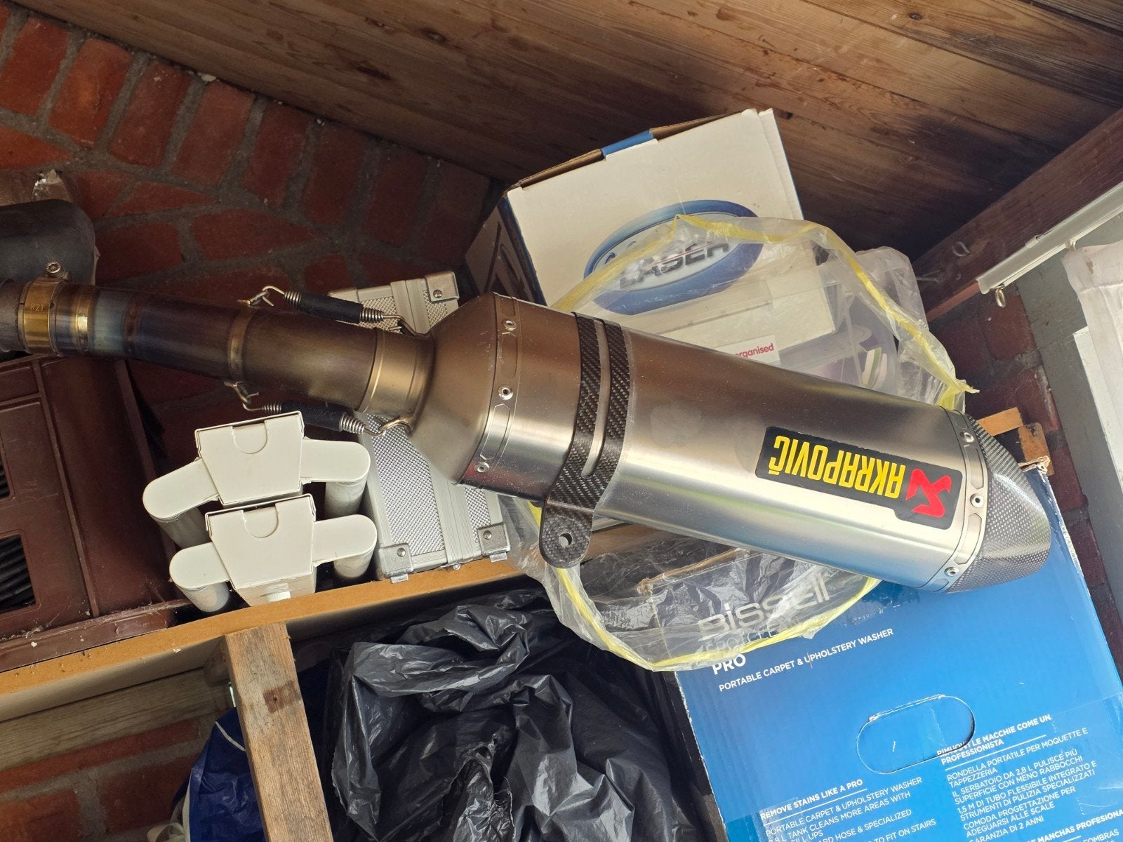 Gsxr600 Titanium Akrapovic einddemper - Gebruikt, Ophalen of Verzenden, Gebruikt