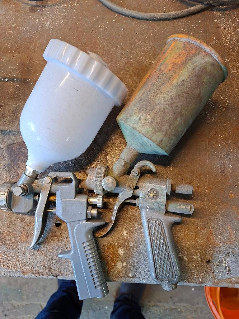 Verfspuiten, Doe-het-zelf en Verbouw, Schildersmaterialen, Ophalen, Gebruikt, Overige typen