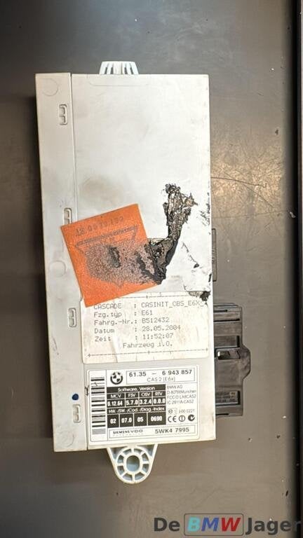 CAS 2-module BMW E60 E61 61356943857, Auto-onderdelen, Elektronica en Kabels, BMW, Gebruikt, Ophalen of Verzenden