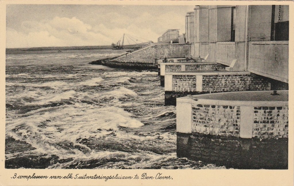 den oever- uitwateringsluizen, Ophalen of Verzenden, Voor 1920