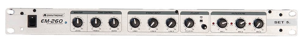 Omnitronic EM-260  6-kanaals microfoon- en lijnmixer, Ophalen