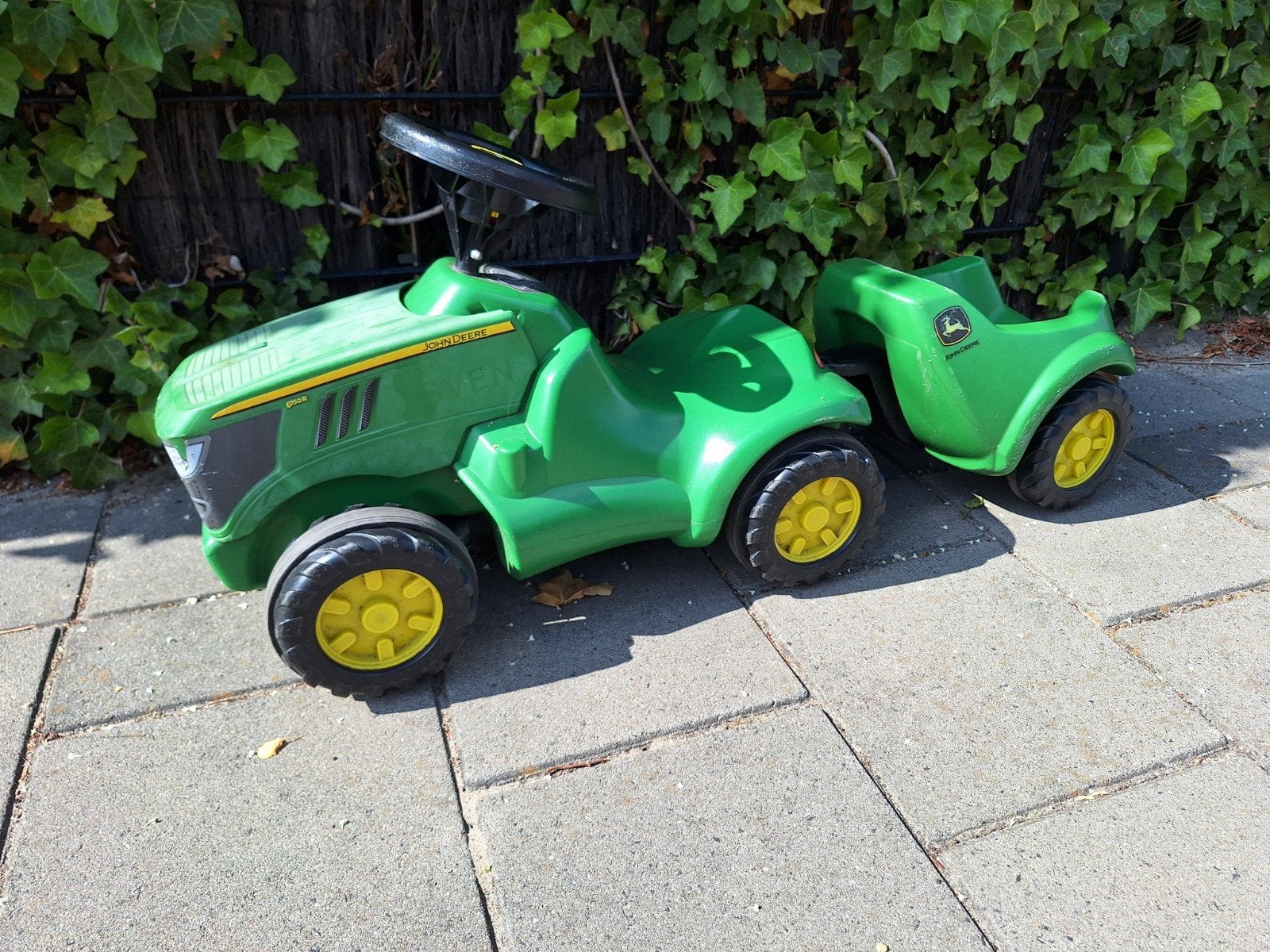 John Deere kinder tractor met aanhanger, Ophalen, Gebruikt, Trapvoertuig