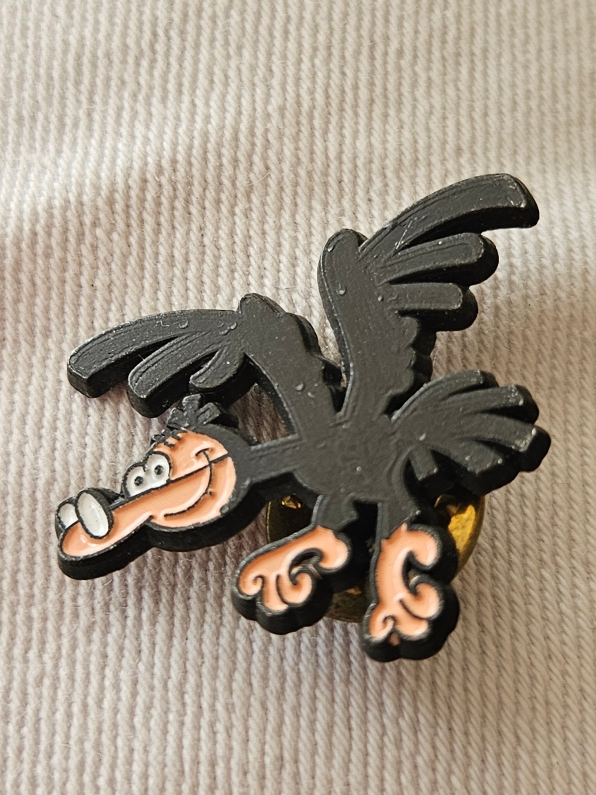 Vintage pin lachmeeuw (la mouette rieuse), Ophalen of Verzenden