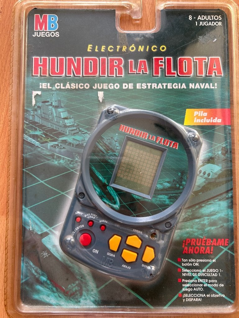 MB Electronic handheld lcd game nieuw battleship spaans, Ophalen, 1 speler, Nieuw, Eén computer