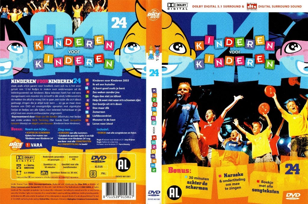 Kinderen voor kinderen 24, Cd's en Dvd's, Dvd's | Kinderen en Jeugd, Alle leeftijden, Ophalen of Verzenden, Zo goed als nieuw