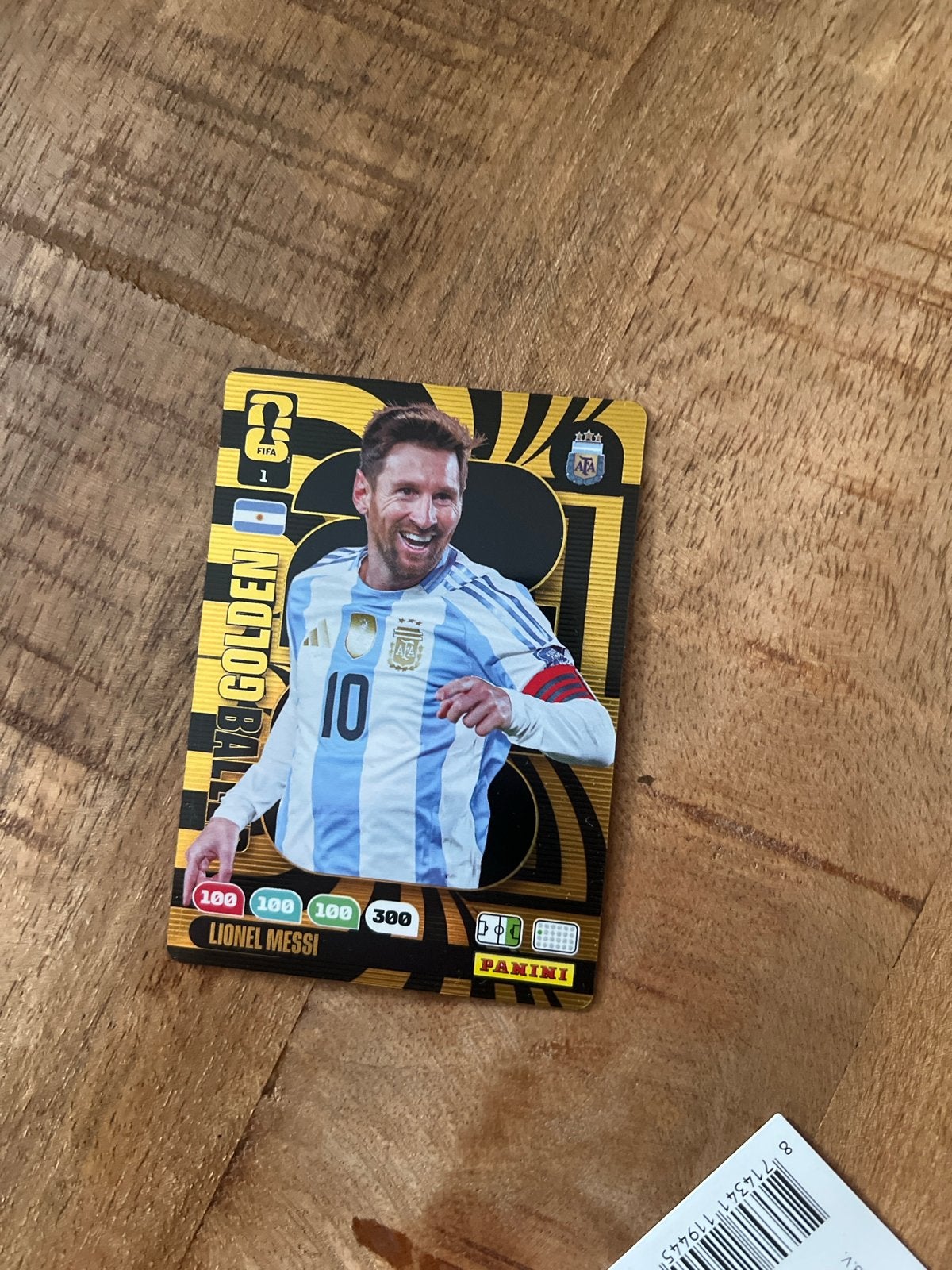 Lionel Messi Golden Baller #1 Panini Adrenalyn XL FIFA WC 20, Ophalen of Verzenden, Nieuw, Buitenlandse clubs, Spelerskaart