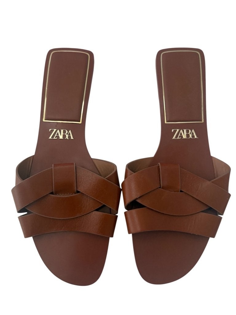 Zara sandalen NIEUW 42, Bruin, Nieuw, Sandalen of Muiltjes, Ophalen of Verzenden