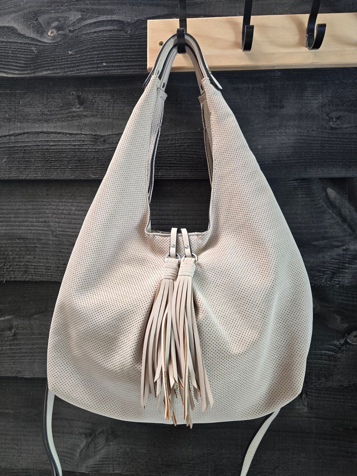 Suri Frey Melly Tas Beige - 3 Vakken, Korte & Lange Hengsels, Ophalen of Verzenden, Gebruikt, Beige, Handtas
